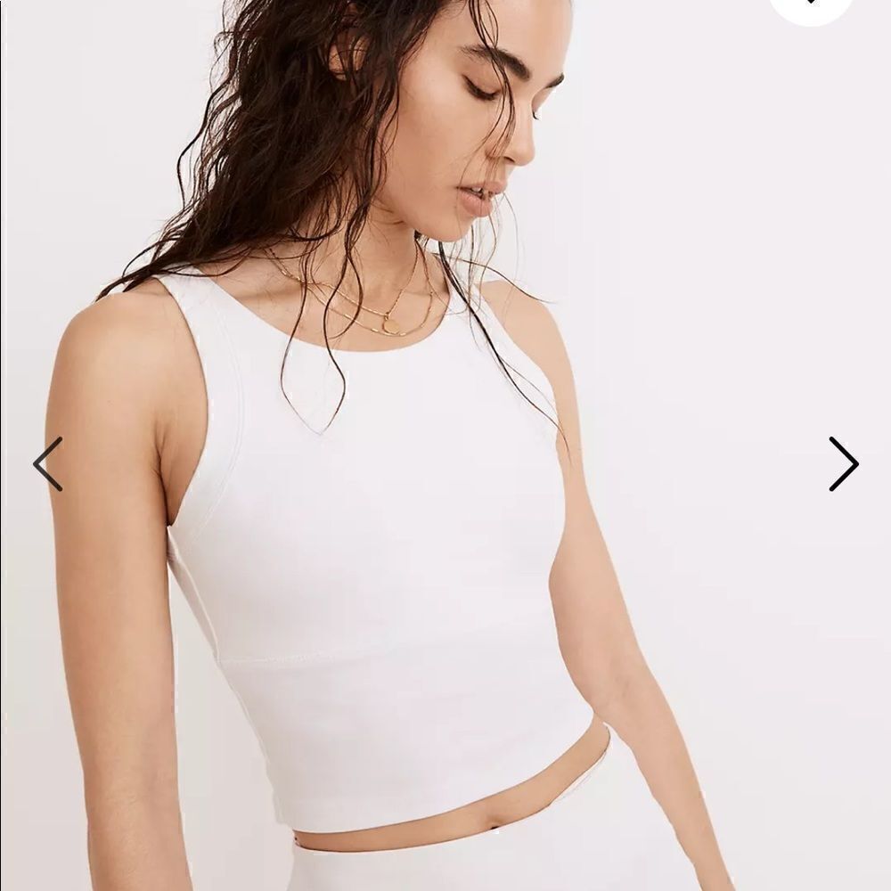 Madewell MWL Flex Cutout-Back Tank* - Picture 2 of 9